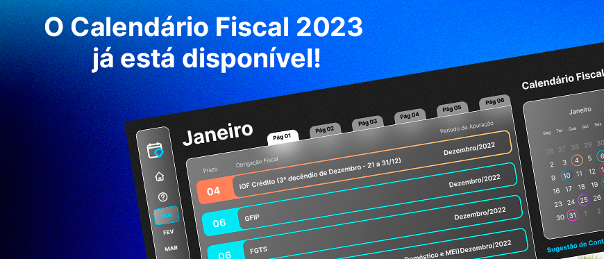 Calendário Fiscal 2023